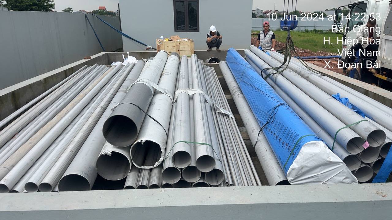 Tiến độ thi công Trạm xử lý nước thải tập trung CCN Đoan Bái