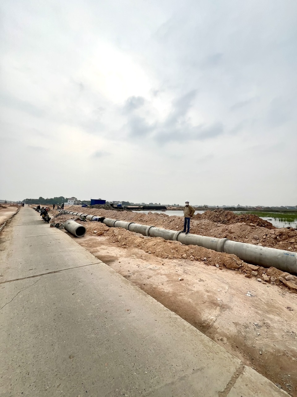 Tình hình thi công dự án CCN Đoan Bái 03/01/2025