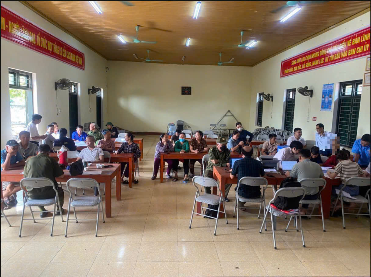 Chi trả tiền BT-GPMB tại Thôn Tứ- xã Lương Phong (Đợt 1) thực hiện dự án CCN Đoan Bái – Lương Phong 1