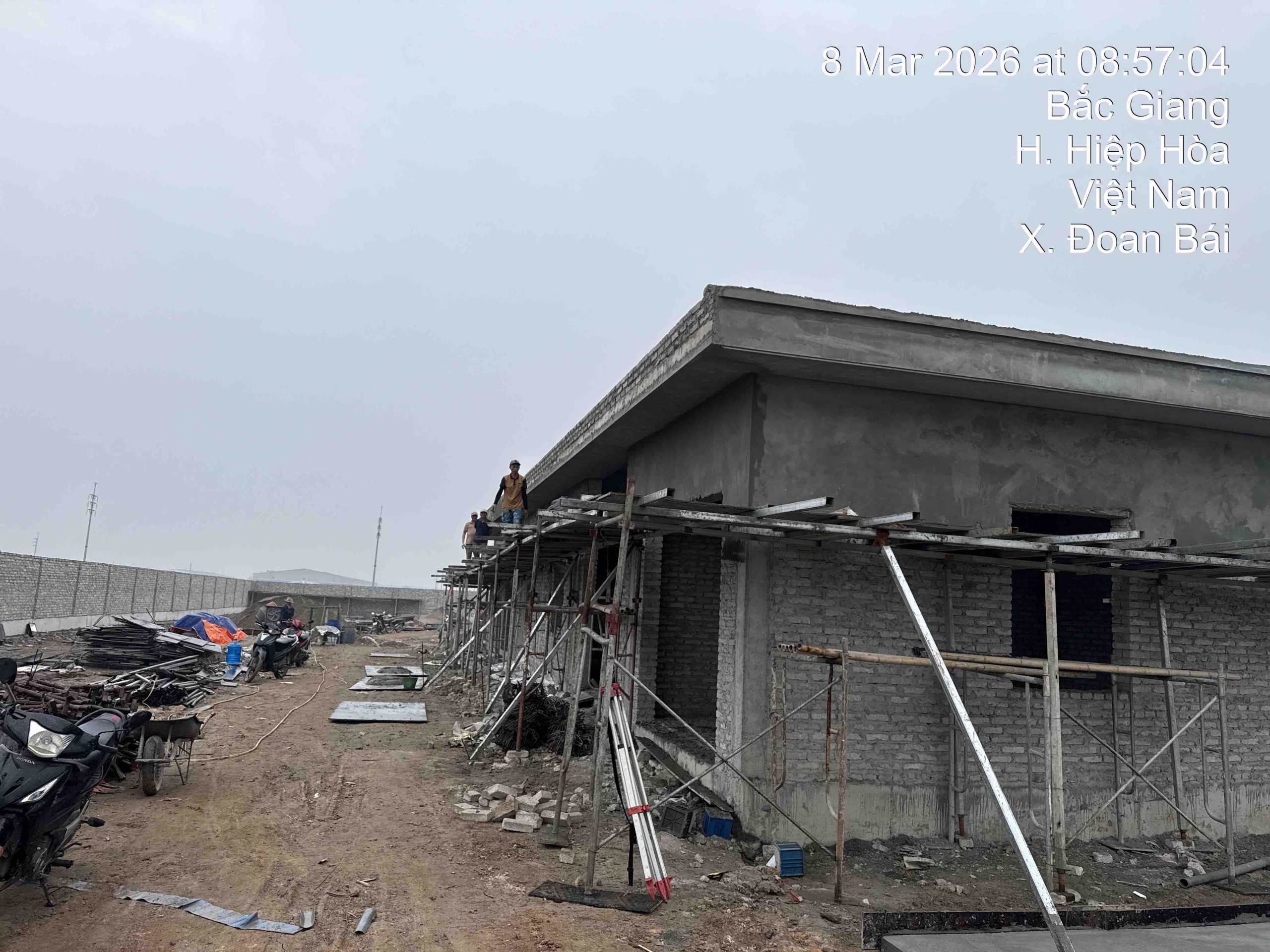 Công trường thi công dự án CCN Đoan Bái ngày 09.03.2026